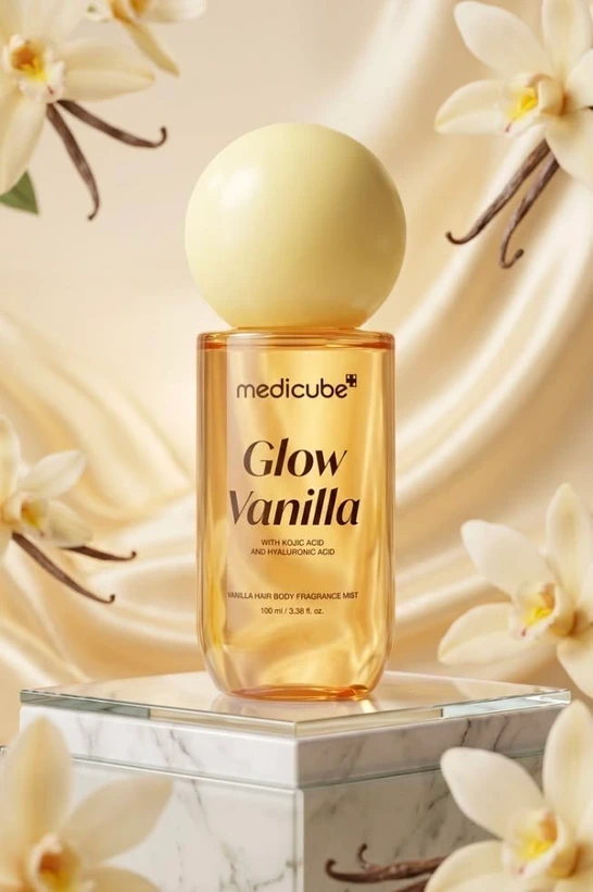 میست مو و بدن مدی کیوب 100 میل Glow Vanilla
